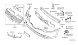 Diagram for 2012 Nissan Altima Bumper - 62022-ZX00H