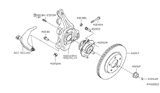 Diagram for 2007 Nissan Altima Steering Knuckle - 40014-JA00B