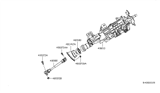 Diagram for 2009 Nissan Altima Steering Shaft - 48080-JA000