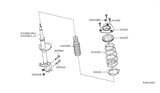 Diagram for 2012 Nissan Altima Shock Absorber - E4302-ZX00A