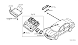 Diagram for Nissan Altima Dome Light - 26430-JA07A