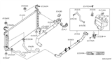 Diagram for 2013 Nissan Altima Radiator Hose - 21501-9HA0A