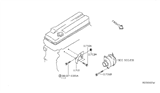 Diagram for 2012 Nissan Altima Alternator Bracket - 11710-ZN50A