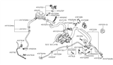 Diagram for Nissan Power Steering Hose - 49717-JA000