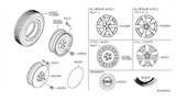 Diagram for 2010 Nissan Altima Spare Wheel - 40300-JA300