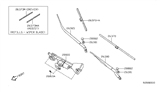 Diagram for Nissan Altima Windshield Wiper - 28886-JA00A