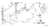 Diagram for 2010 Nissan Altima Radiator - 21410-JA00A