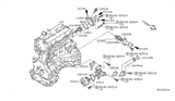 Diagram for 2014 Nissan Altima Thermostat Gasket - 21049-3Z000