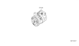 Diagram for Nissan A/C Compressor - 92600-ZX50A