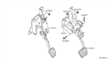 Diagram for 2010 Nissan Maxima Brake Pedal - 46501-JA015