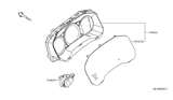 Diagram for 2011 Nissan Altima Instrument Cluster - 24810-ZX00A