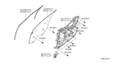 Diagram for 2008 Nissan Altima Window Run - 80330-JA000