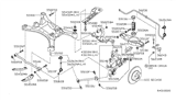 Diagram for Nissan Altima Control Arm Bushing - 55157-ZX00B