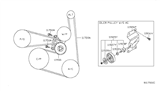 Diagram for Nissan Altima Drive Belt - 11720-JA10B