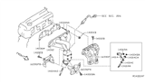 Diagram for Nissan Altima Exhaust Manifold - 14002-JA10A