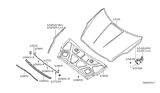 Diagram for Nissan Altima Hood Hinge - 65400-JA00A