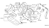 Diagram for 2010 Nissan Altima Armrest - 88700-ZX00A