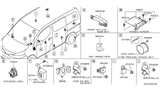 Diagram for 2018 Nissan NV Air Bag Sensor - 98820-3LM8B