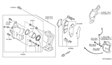 Diagram for 2017 Nissan NV Brake Caliper - 41011-3LM1A