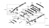 Diagram for 2016 Nissan NV Rear Crossmember - G5650-3LNMA