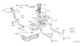 Diagram for 2015 Nissan NV Fuel Tank Strap - 17407-3LN0A