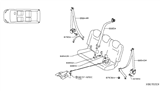 Diagram for 2016 Nissan NV Seat Belt - H8854-3LN0A