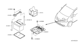 Diagram for 2012 Nissan Frontier Battery Tray - 24427-ZX60A