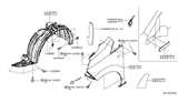 Diagram for 2014 Nissan NV Fender - FCA00-3LMMC