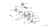 Diagram for 2016 Nissan NV Center Console Base - 96915-3LM1A