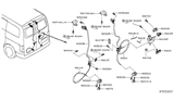 Diagram for Nissan NV Rear Door Striker - 90570-JX55B