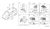 Diagram for 2012 Nissan Versa Headlight Bulb - 26282-AX600