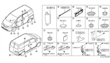 Diagram for Nissan Versa Body Mount Hole Plug - 74849-AX00A