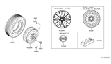Diagram for Nissan NV Wheel Cover - 40342-3LN0A