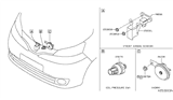 Diagram for 2014 Nissan NV Horn - 25620-3LN0A