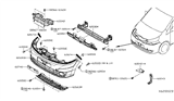 Diagram for Nissan NV Bumper - FBM22-3LM0J