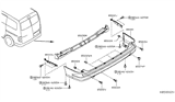 Diagram for 2018 Nissan NV Bumper - HEM22-3LM0J