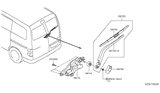 Diagram for 2015 Nissan NV Wiper Blade - 28790-3LN0A