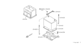 Diagram for Nissan Sentra Battery Tray - 64860-77J00