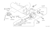 Diagram for 1992 Nissan Sentra Throttle Body Gasket - 16175-57Y00