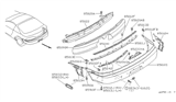 Diagram for 1994 Nissan Sentra Bumper - 85022-5B425