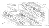 Diagram for 1985 Nissan Maxima Transfer Case Output Shaft Snap Ring - 31568-21X00