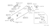 Diagram for 1994 Nissan Sentra Rear Passenger Door Handle Latch - 82502-89905