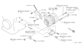 Diagram for 1995 Nissan Sentra Alternator Bracket - 11710-53J10