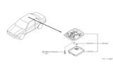 Diagram for 1993 Nissan Sentra Dome Light - 26410-50J02