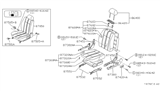 Diagram for 1992 Nissan Sentra Seat Motor - 87451-68Y00