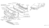 Diagram for 1994 Nissan Sentra Grille - F2256-61Y00