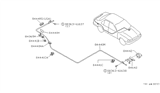 Diagram for 1993 Nissan Sentra Fuel Door Release Cable - 84650-64Y10