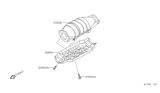 Diagram for 1993 Nissan Sentra Catalytic Converter - 20800-56G28