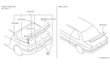 Diagram for 1992 Nissan Sentra Spoiler - K6030-5B069