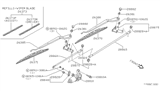 Diagram for Nissan 240SX Wiper Blade - 28890-61S00